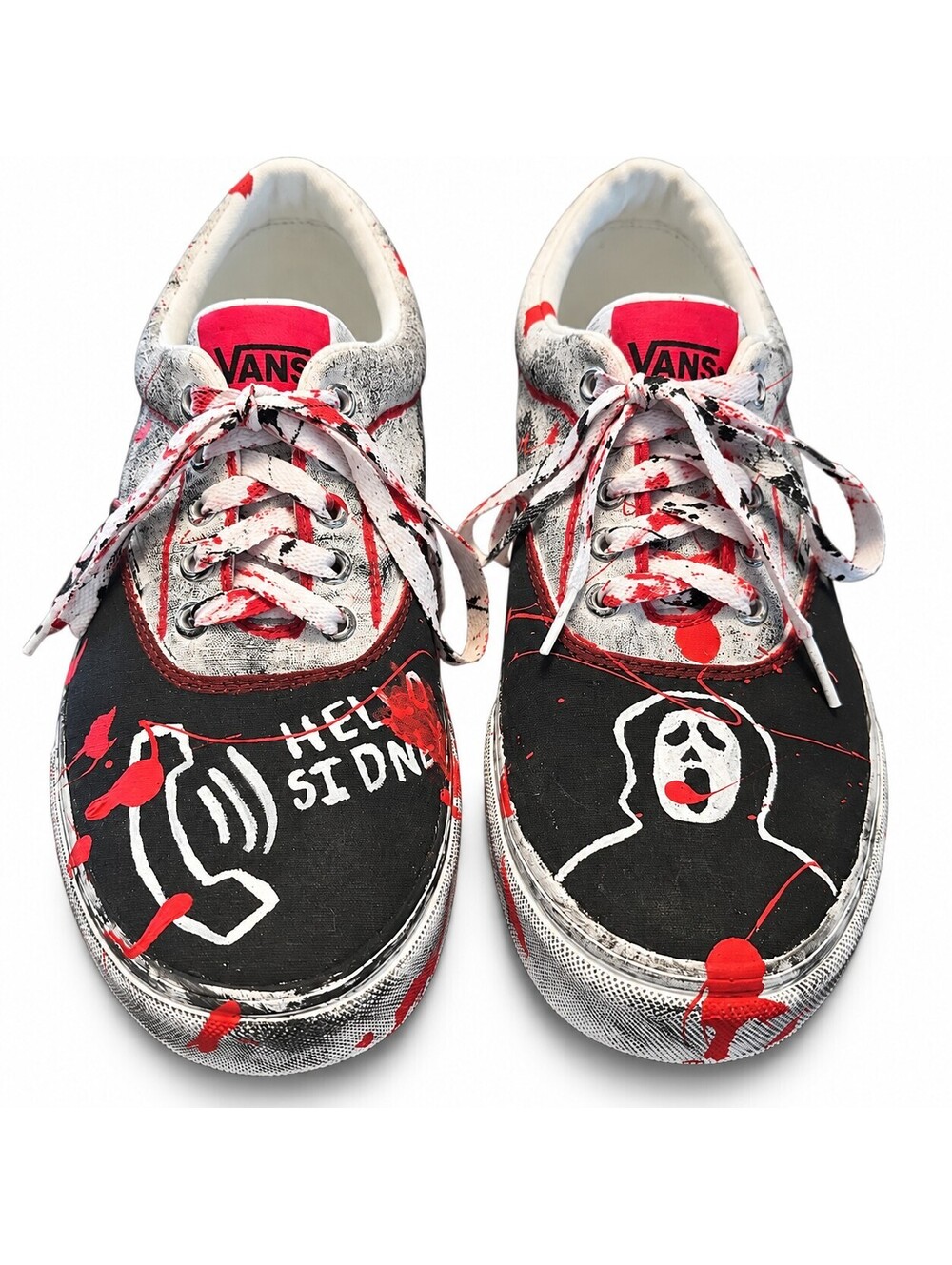 Vans Custom Scream Horror Shoes Men 11.5 NEW Halloween w/Box